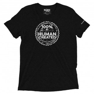 100% HUMAN CREATED Short sleeve t-shirt